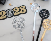 Load image into Gallery viewer, Mirrorball / Disco Ball Cocktail Drink Stirrers Set - Made in the UK with Love from House of Toot Sweet - Just £5.50! Shop now at House of Toot Sweet