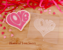 Load image into Gallery viewer, Groovy Love Heart Embosser / Cutter - Made in the UK with Love from House of Toot Sweet - Just £6! Shop now at House of Toot Sweet