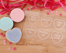 Load image into Gallery viewer, Love Heart Sweets Embosser / Cutter - Made in the UK with Love from House of Toot Sweet - Just £6.50! Shop now at House of Toot Sweet