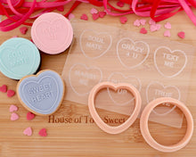 Load image into Gallery viewer, Love Heart Sweets Embosser / Cutter - Made in the UK with Love from House of Toot Sweet - Just £6.50! Shop now at House of Toot Sweet
