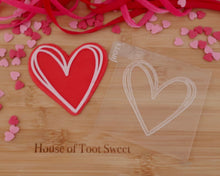 Load image into Gallery viewer, Scribble Heart Embosser/ Cutter - Made in the UK with Love from House of Toot Sweet - Just £5.50! Shop now at House of Toot Sweet