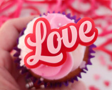 Load image into Gallery viewer, Valentine Cupcake Toppers/ Charms - Made in the UK with Love  from House of Toot Sweet - Just £1.50! Shop now at House of Toot Sweet