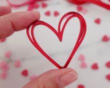 Load image into Gallery viewer, Scribble Heart - Cupcake Toppers/ Charms - Made in the UK with Love  from House of Toot Sweet - Just £5.50! Shop now at House of Toot Sweet