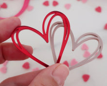 Load image into Gallery viewer, Scribble Heart - Cupcake Toppers/ Charms - Made in the UK with Love  from House of Toot Sweet - Just £5.50! Shop now at House of Toot Sweet