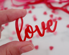 Load image into Gallery viewer, Love - Cupcake Toppers/ Charms - Made in the UK with Love  from House of Toot Sweet - Just £1.10! Shop now at House of Toot Sweet