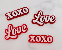 Load image into Gallery viewer, Valentine Cupcake Toppers/ Charms - Made in the UK with Love  from House of Toot Sweet - Just £1.50! Shop now at House of Toot Sweet