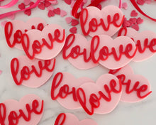 Load image into Gallery viewer, Love Heart - Cupcake Toppers/ Charms - Made in the UK with Love  from House of Toot Sweet - Just £5! Shop now at House of Toot Sweet