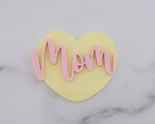 Load image into Gallery viewer, Mum, Mom, Mam or Nan Heart - Cupcake Toppers/ Charms - Made in the UK with Love  from House of Toot Sweet - Just £1! Shop now at House of Toot Sweet