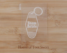 Load image into Gallery viewer, Team Bride - Retro Motel Key Ring Embosser / Cutter - Made in the UK with Love from House of Toot Sweet - Just £6.50! Shop now at House of Toot Sweet