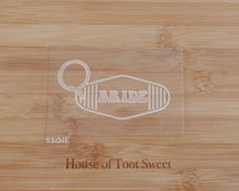 Load image into Gallery viewer, Bride - Retro Motel Key Ring Embosser / Cutter - Made in the UK with Love from House of Toot Sweet - Just £6.50! Shop now at House of Toot Sweet