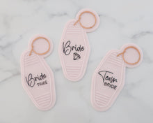 Load image into Gallery viewer, Bride Tribe - Retro Motel Key Ring Embosser / Cutter - Made in the UK with Love from House of Toot Sweet - Just £6.50! Shop now at House of Toot Sweet