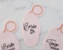Load image into Gallery viewer, Bride with Diamond - Retro Motel Key Ring Embosser / Cutter - Made in the UK with Love from House of Toot Sweet - Just £6.50! Shop now at House of Toot Sweet