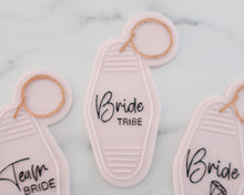 Load image into Gallery viewer, Bride Tribe - Retro Motel Key Ring Embosser / Cutter - Made in the UK with Love from House of Toot Sweet - Just £6.50! Shop now at House of Toot Sweet