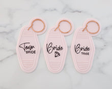 Load image into Gallery viewer, Team Bride - Retro Motel Key Ring Embosser / Cutter - Made in the UK with Love from House of Toot Sweet - Just £6.50! Shop now at House of Toot Sweet