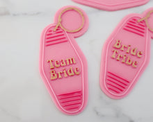 Load image into Gallery viewer, Team Bride - Retro Motel Key Ring Embosser / Cutter - Made in the UK with Love from House of Toot Sweet - Just £6.50! Shop now at House of Toot Sweet