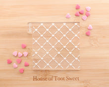 Load image into Gallery viewer, Heart Weave Texture Embosser - Made in the UK with Love from House of Toot Sweet - Just £6.50! Shop now at House of Toot Sweet