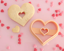 Load image into Gallery viewer, Donut heart Shape Cookie Cutter - Made in the UK with Love from House of Toot Sweet - Just £5! Shop now at House of Toot Sweet