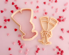 Load image into Gallery viewer, Champagne Glasses with Bow Stamp / Cutter - Made in the UK with Love from House of Toot Sweet - Just £5.50! Shop now at House of Toot Sweet