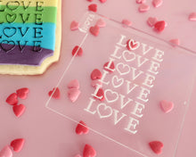 Load image into Gallery viewer, Love Love Love Embosser - Made in the UK with Love from House of Toot Sweet - Just £6.50! Shop now at House of Toot Sweet