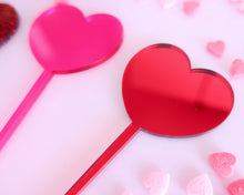 Load image into Gallery viewer, Love Heart - Cupcake Toppers or Charms - Made in the UK with Love  from House of Toot Sweet - Just £3.50! Shop now at House of Toot Sweet