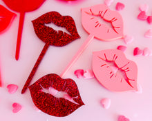 Load image into Gallery viewer, Lips - Cupcake Toppers or Charm - Made in the UK with Love  from House of Toot Sweet - Just £3.50! Shop now at House of Toot Sweet