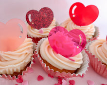 Load image into Gallery viewer, Balloon Hearts - Cupcake Charms - Made in the UK with Love  from House of Toot Sweet - Just £3.50! Shop now at House of Toot Sweet