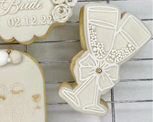 Load image into Gallery viewer, Champagne Glasses with Bow Embosser Embosser / Cutter - Made in the UK with Love from House of Toot Sweet - Just £6! Shop now at House of Toot Sweet