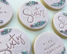 Load image into Gallery viewer, Sixty Birthday Stamp - Made in the UK with Love from House of Toot Sweet - Just £5! Shop now at House of Toot Sweet