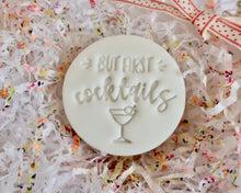 Load image into Gallery viewer, But First Cocktails Stamp - Made in the UK with Love from House of Toot Sweet - Just £5! Shop now at House of Toot Sweet