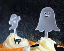 Load image into Gallery viewer, Ghosts - Cupcake Toppers - Made in the UK with Love  from House of Toot Sweet - Just £4! Shop now at House of Toot Sweet