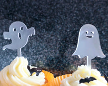 Load image into Gallery viewer, Ghosts - Cupcake Toppers - Made in the UK with Love  from House of Toot Sweet - Just £4! Shop now at House of Toot Sweet