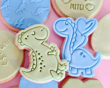 Load image into Gallery viewer, Cute Dinosaur with Balloon Stamp / Cutter - Made in the UK with Love from House of Toot Sweet - Just £5! Shop now at House of Toot Sweet