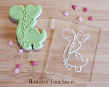 Load image into Gallery viewer, Cute Dinosaur with Balloon Embosser / Cutter - Made in the UK with Love from House of Toot Sweet - Just £6! Shop now at House of Toot Sweet