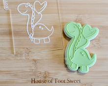 Load image into Gallery viewer, Cute Dinosaur with Balloon Embosser / Cutter - Made in the UK with Love from House of Toot Sweet - Just £6! Shop now at House of Toot Sweet