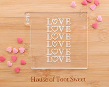 Load image into Gallery viewer, Love Love Love Embosser - Made in the UK with Love from House of Toot Sweet - Just £6.50! Shop now at House of Toot Sweet