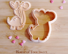Load image into Gallery viewer, Cute Dinosaur with Balloon Stamp / Cutter - Made in the UK with Love from House of Toot Sweet - Just £5! Shop now at House of Toot Sweet