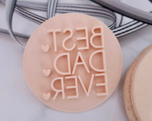 Load image into Gallery viewer, Best Dad Ever w/hearts Stamp - Made in the UK with Love from House of Toot Sweet - Just £5! Shop now at House of Toot Sweet