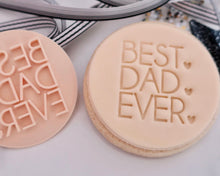 Load image into Gallery viewer, Best Dad Ever w/hearts Stamp - Made in the UK with Love from House of Toot Sweet - Just £5! Shop now at House of Toot Sweet