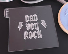 Load image into Gallery viewer, Dad You Rock Fondant Cookie Embosser - Made in the UK with Love from House of Toot Sweet - Just £6.50! Shop now at House of Toot Sweet