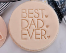 Load image into Gallery viewer, Best Dad Ever w/hearts Stamp - Made in the UK with Love from House of Toot Sweet - Just £5! Shop now at House of Toot Sweet
