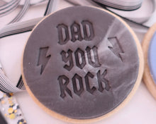 Load image into Gallery viewer, Dad You Rock Stamp - Made in the UK with Love from House of Toot Sweet - Just £5! Shop now at House of Toot Sweet