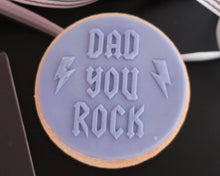 Load image into Gallery viewer, Dad You Rock Fondant Cookie Embosser - Made in the UK with Love from House of Toot Sweet - Just £6.50! Shop now at House of Toot Sweet