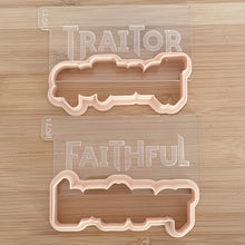 Load image into Gallery viewer, Traitors/ Faithfuls Fondant Embosser/ Cutter
