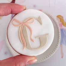 Load image into Gallery viewer, Alphabet A-Z with Bow Fondant Cookie Embosser
