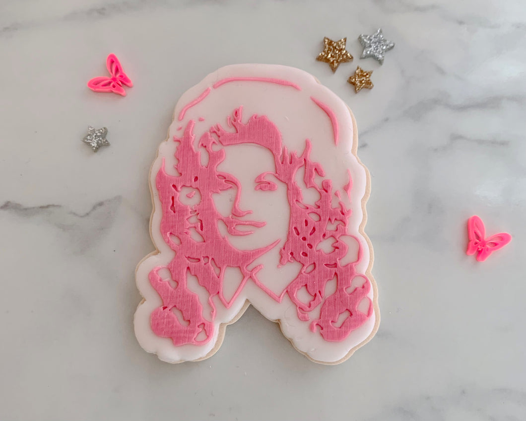 Dolly Parton Fondant Cookie Embosser / Cutter