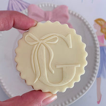 Load image into Gallery viewer, Alphabet A-Z with Bow Fondant Cookie Embosser
