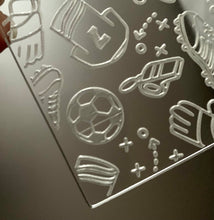 Load image into Gallery viewer, Football Icons Texture Fondant Cookie Embosser
