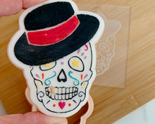 Load image into Gallery viewer, Male Sugar Skull Fondant Cookie Embosser / Cutter
