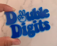 Load image into Gallery viewer, Double Digits Acrylic Cake Charm/ Topper
