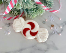 Load image into Gallery viewer, Peppermint Candy Swirl Fondant Embosser and Cutter
